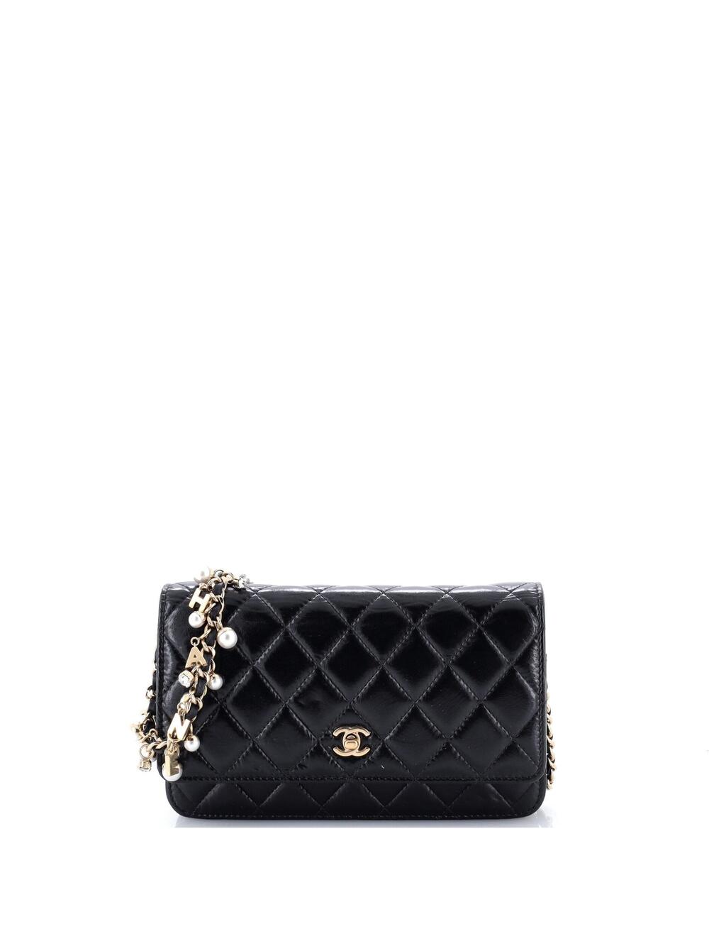 Chanel Pearl Charm Wallet On Chain #371157C43B